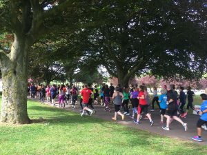 Runners at ParkRun Coventry